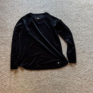 Black Long Sleeve Crew Neck Shirt